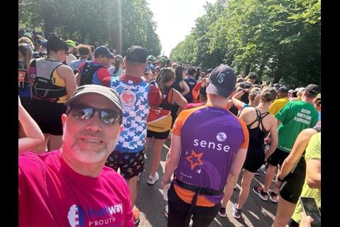 Rob Antrobus, a partner at Enable Law and Foot Anstey, surpassed his target of raising £5,000 for Headway Plymouth